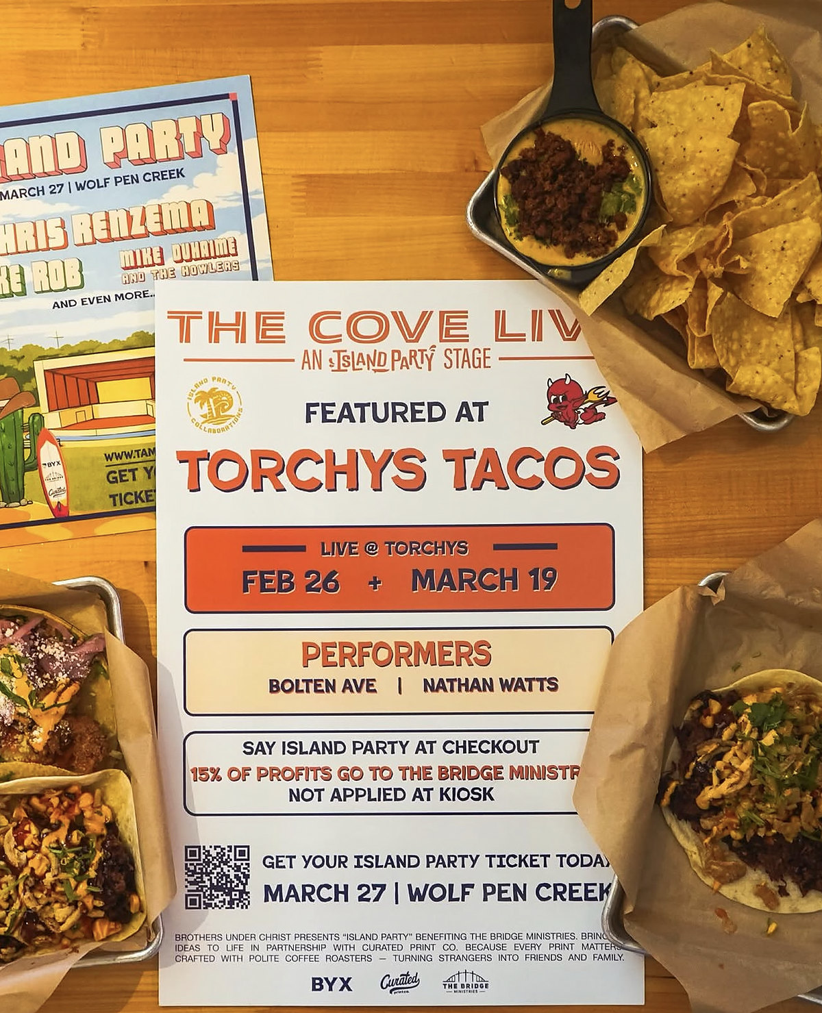 Torchy's Tacos partnership announcement card